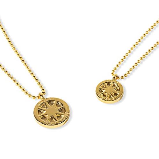 BANDEL TITAN NECKLACE Titanium Necklace Adjustable Power Japan Technology [Genuine] Length, Processing, (Gold)