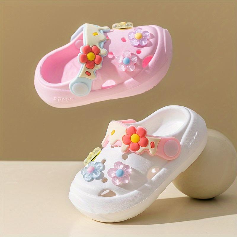 Summer Kids Sandals Girls Cartoon Baby Slippers Flat Summer Cartoon Children's Shoes