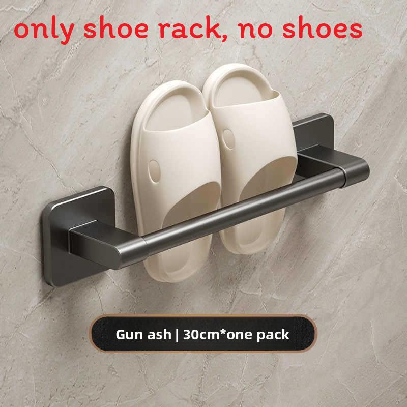 Современная минималистичная металлическая настенная полка для обуви для организации ванной комнаты Single Pole 30CM