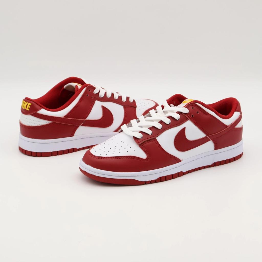 DD1391-602 Nike Dunk Low Retro USC Gym Red University Gold Cardinal (Men's)