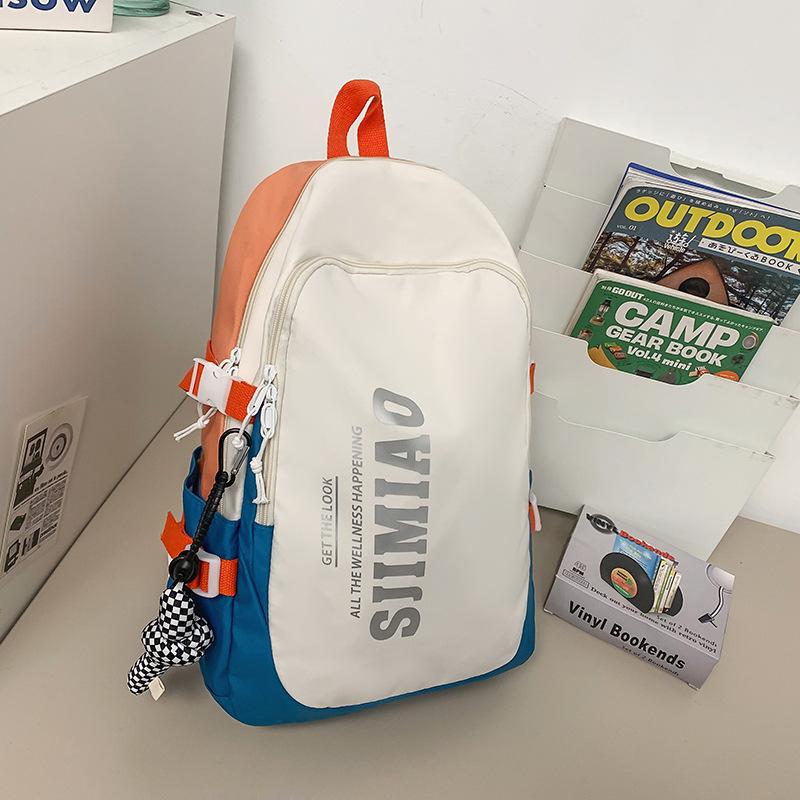 Schoolbag New School Bag Female Ins Large Capacity High School College Student Computer Backpack Male Junior High School Student Middle School