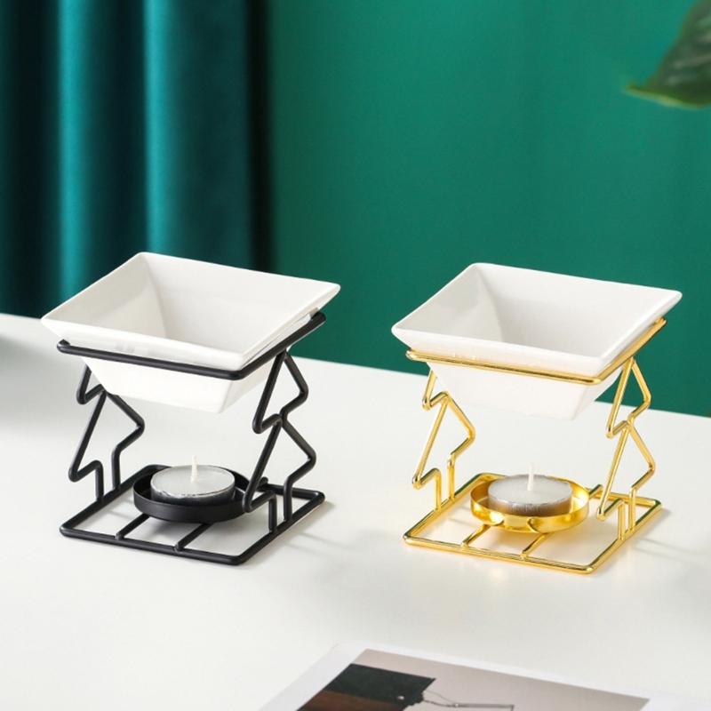 Podgrzewacze do wosku Kominki do olejków eterycznych,Kominki do olejków Podgrzewacz do wosku na tealight Uchwyt do aromaterapii Dyfuzor zapachowy do świec