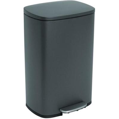 Poubelle De Cuisine À Pédale - ADMIRAL - 50 L - Gris Mat -