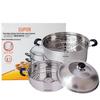 SUPOR 30cm 2-Layer 304 Stainless Steel Steamer Pot