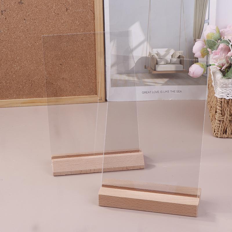 A4/A5/A6 Table Top Acrylic Sign Holder Stand Double Sided Clear Picture Frames Sign Holder Menu Recipe Display Cards Signboard