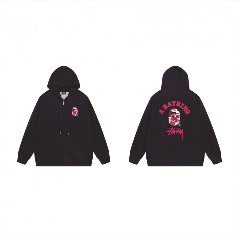 Stu Print Kapuzenpullover Langarm Herren Damen Winter Freizeit Übergroß Pullover
