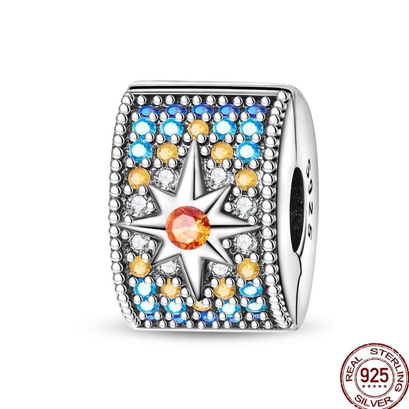 Genuine Copper Clasp Closure Cz Pave Clip Charms Daisy Bead Stopper Safety Chain Accessory Fit 3Mm Bangle Bracelet Fine Jewelry Clip