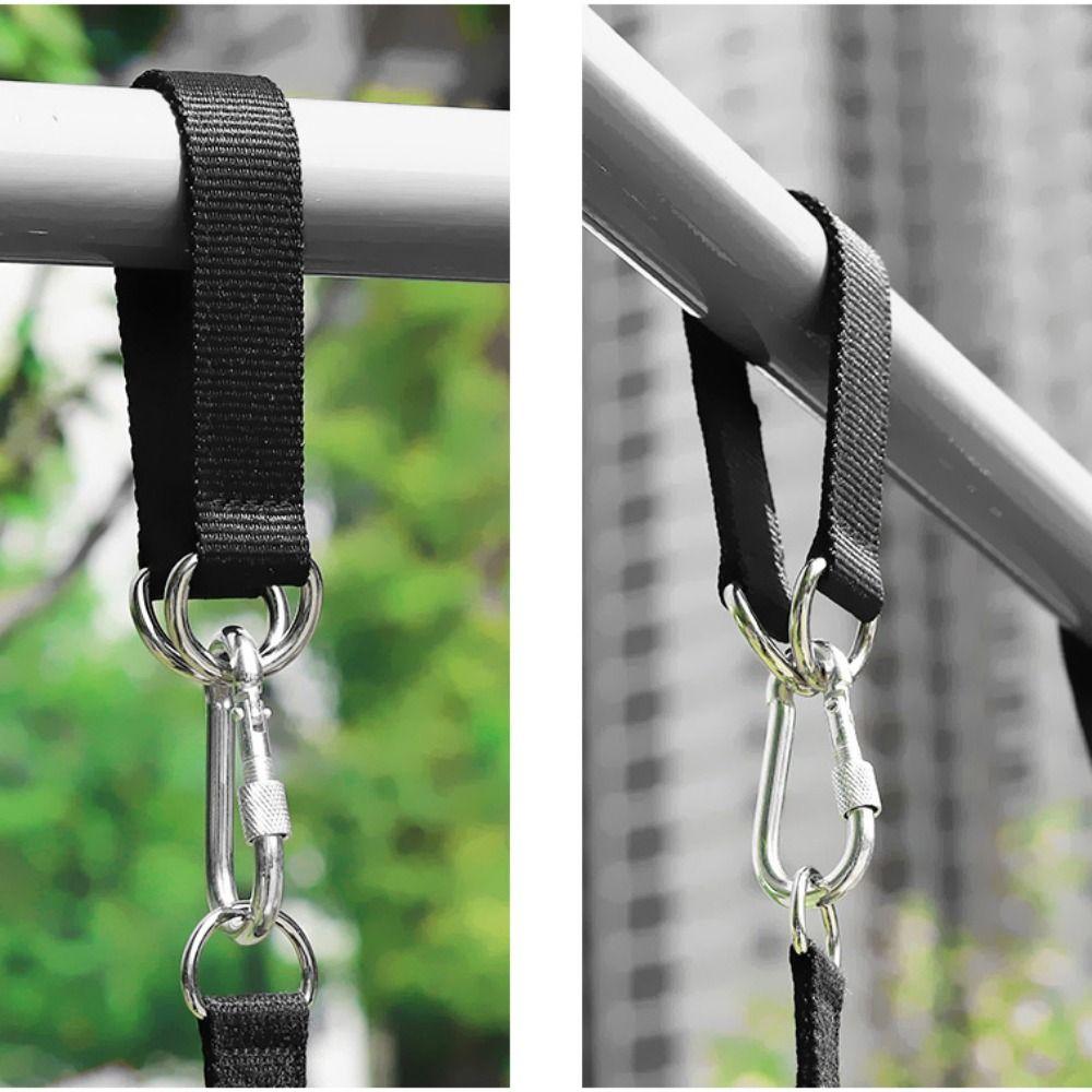 Single Layer Single Bar Extension Belt 100kg Heavy Duty Hook Ring Hanging Connecting Belt Outdoors