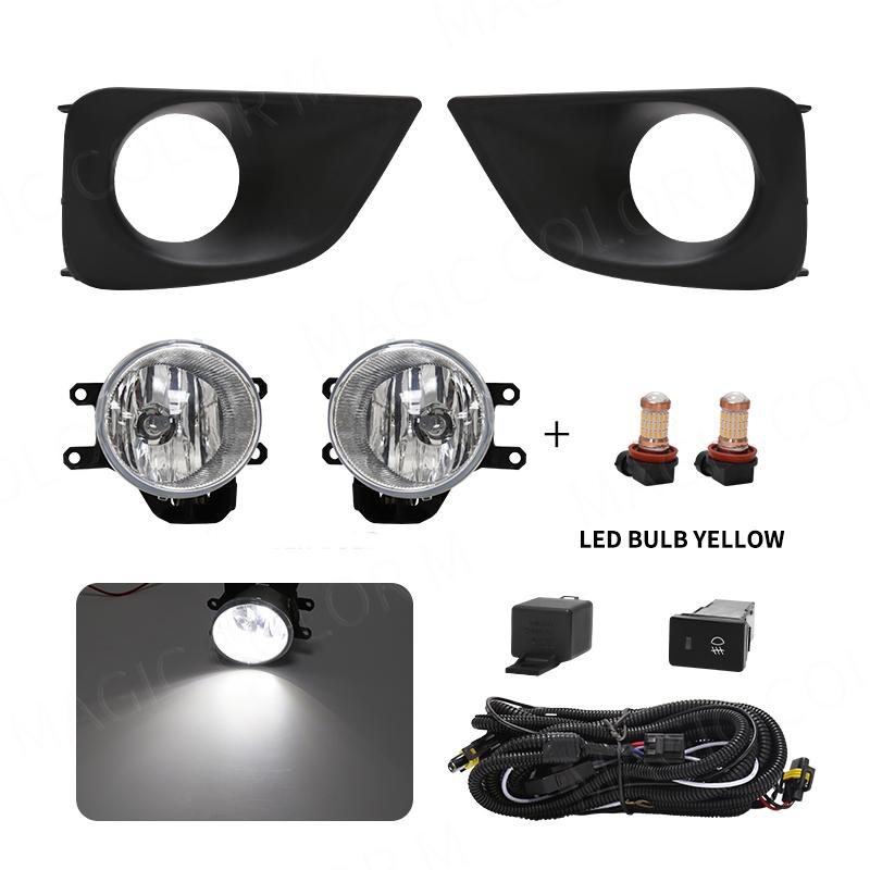 For Toyota Vios/Yaris Sedan 2013 2014 2015 2016 2017 Led Fog Light Daytime Running Lamp DRL Turn Signal Auto Car Accessories 12V