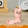 Harz Cartoon Schwein Handyhalter Sonnenbrillen Design Niedlicher Harz Handy Ständer Schreibtischzubehör Geschenk für Heim Büro Dekoration
