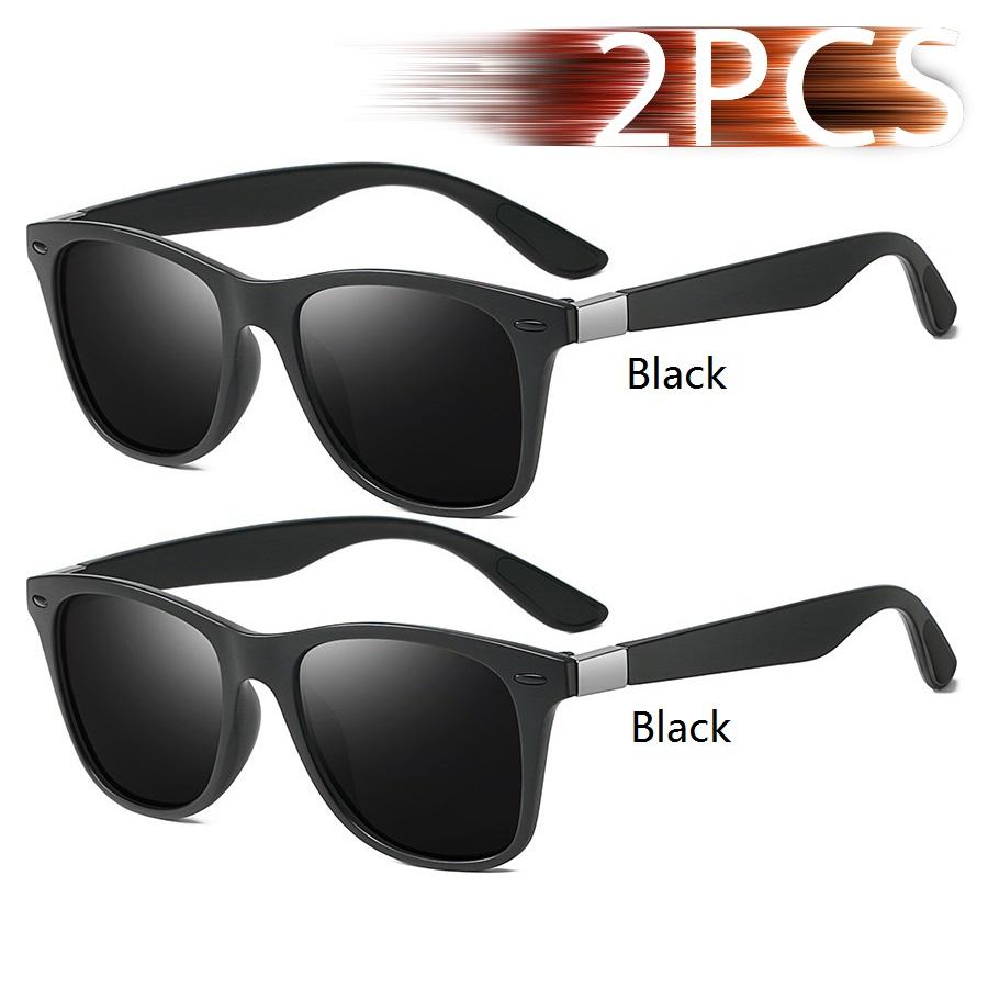 Fashion Vintage Square Unisex Driving Fishing Sunglasses Men Women Luxury Brand Designer Sun Glasses Anti-Glare Eyewear Uv400