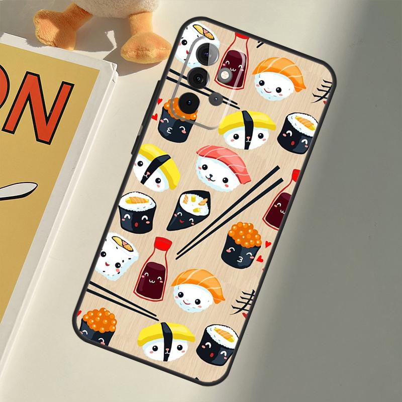 Sushi Food For Samsung Galaxy A33 A36 A56 A26 A16 A15 A55 A53 A35 A22 A32 A52 A54 A34 A14 A05 A06 Case