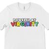 Funny Slogan Tee, Powered By Virginity Meme Shirt and Kids Shirt