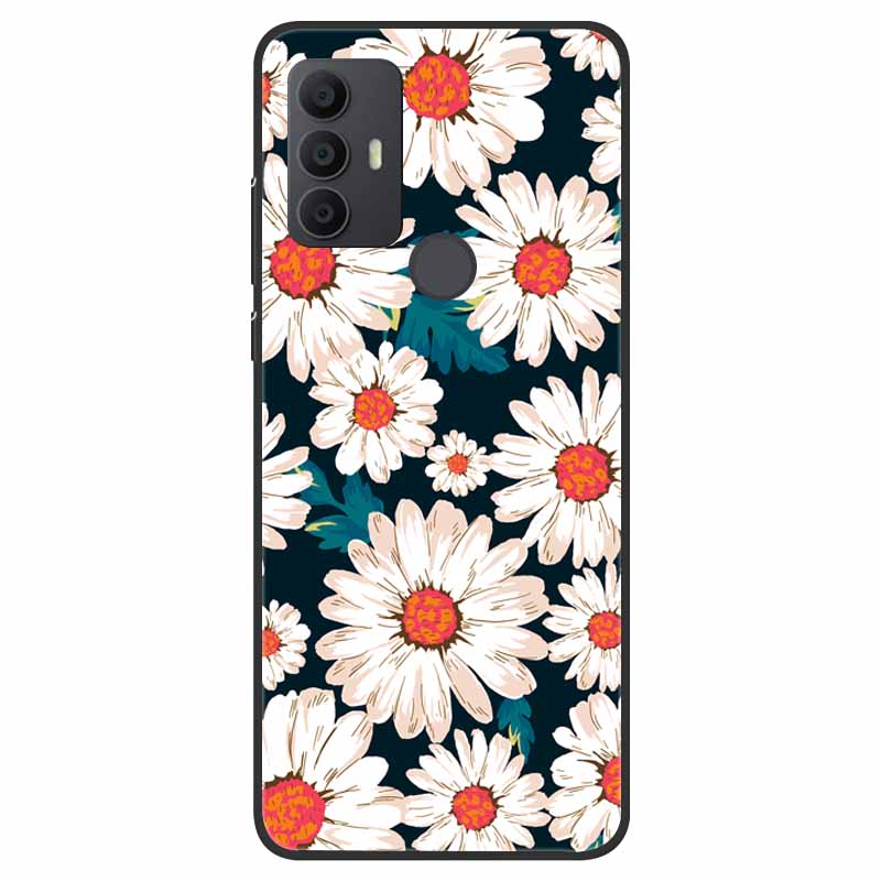 For TCL 30 SE Case Silicone Starry Space TPU Soft Back Cases For TCL 305 Cover Marble Painted for TCL 30SE TCL305 Fashion Bags