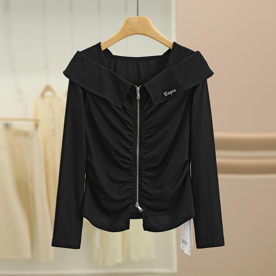 

Hanfeng Women s Square Neck Slim-Fit Knitted Top - Summer Collection M