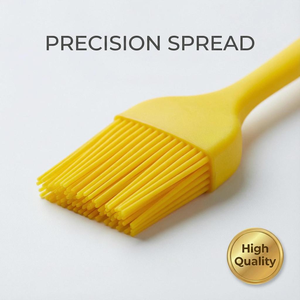 Food-Grade Silicone Basting and Oil Brush for BBQ and Cooking