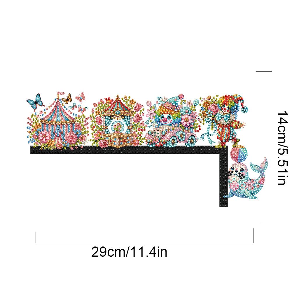 

Цветы Животные Стразы Декор Дверной Коробки Алмазная Живопись Угловой Знак для Двери 5D DIY Деревянный Топпер для Двери для Помещения Улицы Стены