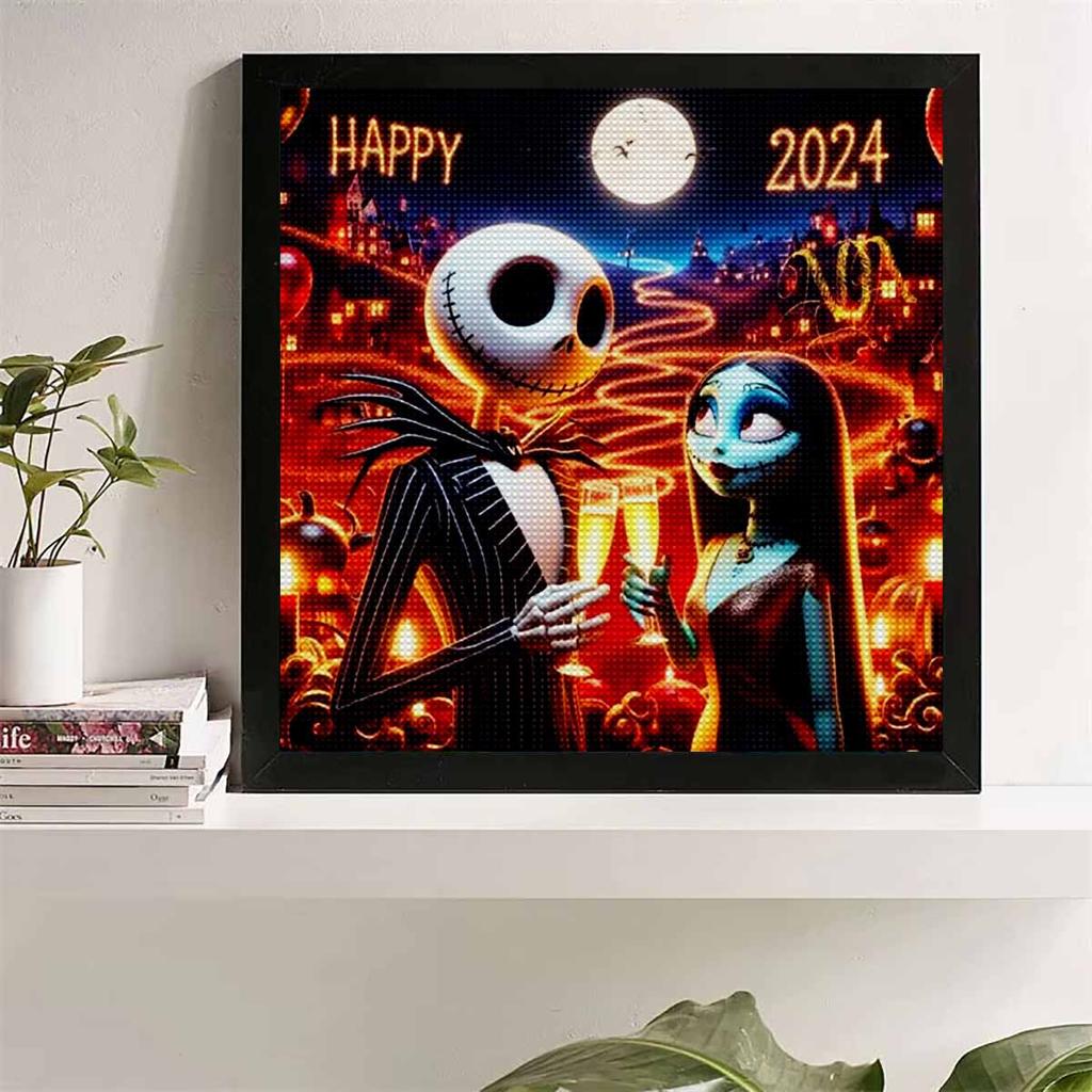 DIY Diamond Painting Happy Halloween Cross Stitch Kit Mosaic Art Diamond Painting Full Circle Diamond Home Decoration