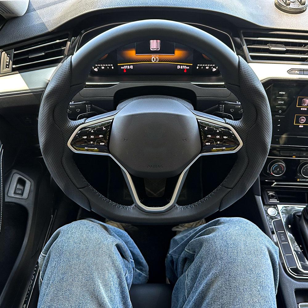 Pokrowiec na kierownicę samochodową do B A3 A4 A5 A6 A7 TT Q3 Q5 Q7 S3 S5 Sline 8p b8 b7 b6 8v 8l C6 c7 c8 8y Sportback Akcesoria