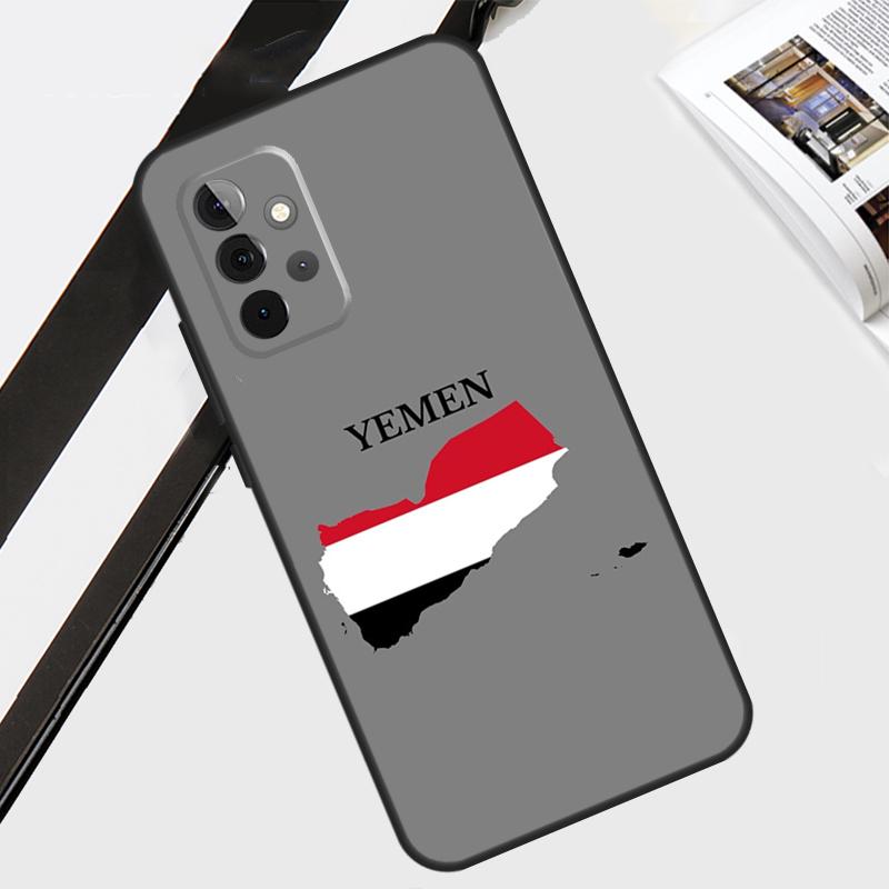 Yemen Coat of Arms Flag Case For Samsung Galaxy A55 A35 A15 A56 A36 A26 A16 A06 A54 A34 A14 A12 A22 A32 A52 A13 A53