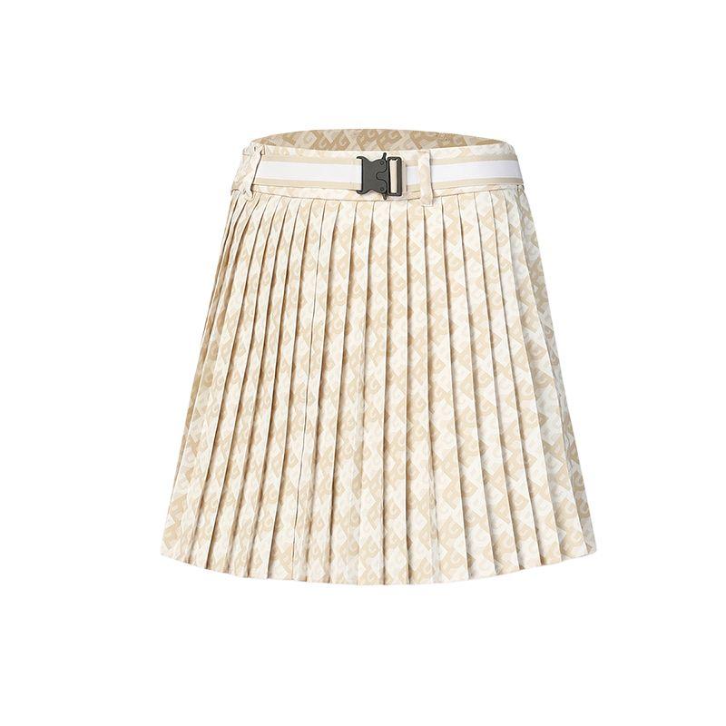 Fila Golf Series Fashion Versatile Simple Skirt Pants Casual Skirt Women Skirts Light-Khaki-Yellow A11W515312F-LK