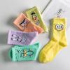 Korean Style Cute Cartoon Mid-Calf Socks for Girls – Trendy Student Sports Stockings for All Seasons