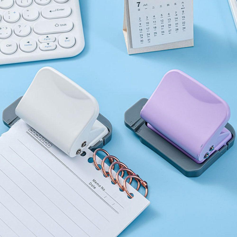 Labor-saving Round Hole Puncher 6-Hole Loose Leaf Binders Ring 6-Hole Paper Punch  School Office