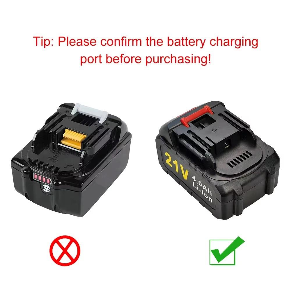 3A Lithium Battery Charger Fast Charging EU/US Plug Power Tool Portable Charger for Makita 18V 21V BL1415 BL1815 BL1830 BL1850