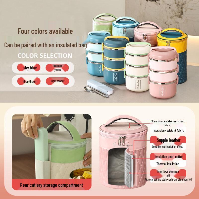Stainless Steel Portable Thermal Lunch Box