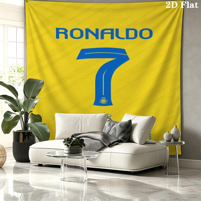 Ronaldinho Wall Tapestry Aesthetic Wall Hanging Printed Fabric Blanket Decorative Tapestries for Bedroom Living Room Home Decor
