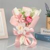 Artificial Flower Bouquet Real Looking Artificial Rustic Vintage Bridesmaid Holding Flower for Valentine's Day