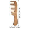 With Handle Wide Tooth Comb Handmade Massage Comb Durable Detox Comb  For Women
