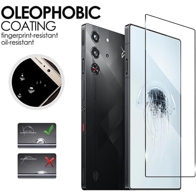 2 Pcs for ZTE Nubia Red Magic 10 Pro/Pro Plus 9 Plus Screen Protector Glass,9H Hardness Scratch Resistant Bubble Free Tempered Glass Film