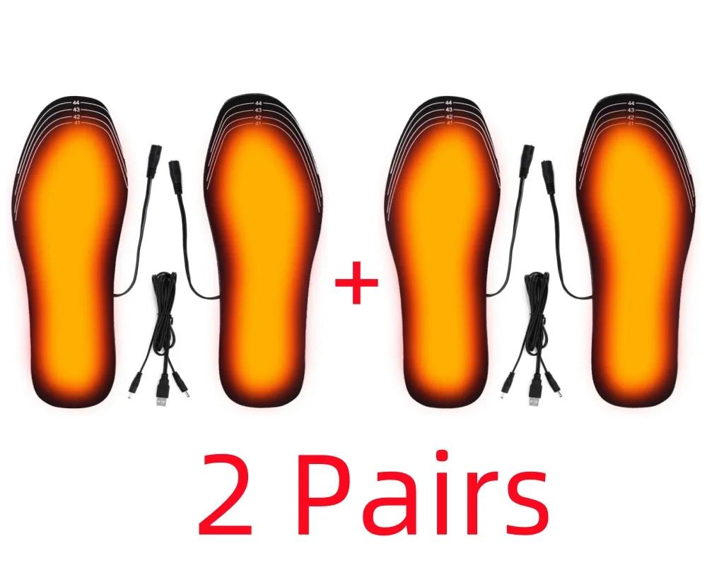 USB Heated Insoles Shoe Electric Foot Warming Pad Feet Warmer Sock Pad Mat Winter Outdoor Sports Heating Insole Winter Warm
