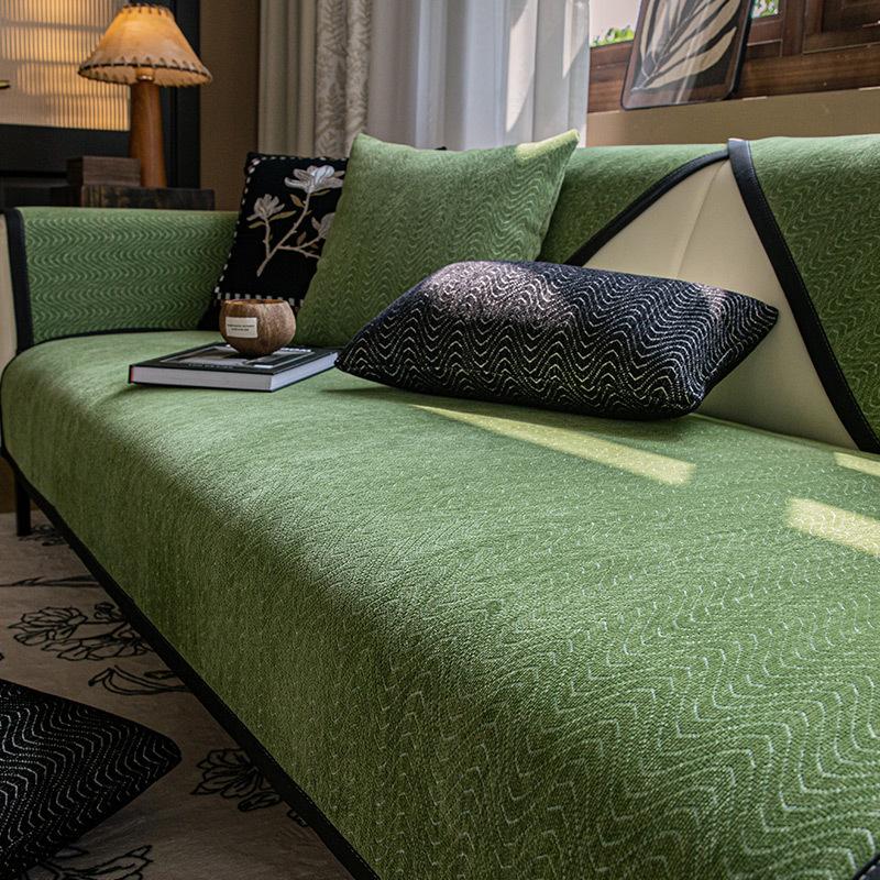 French Retro Sofa Cushion Universal In All Seasons  New Non-Slip Seat Cushion Advanced Sense Straight Row Sofa Seat Cushion Cover Cloth