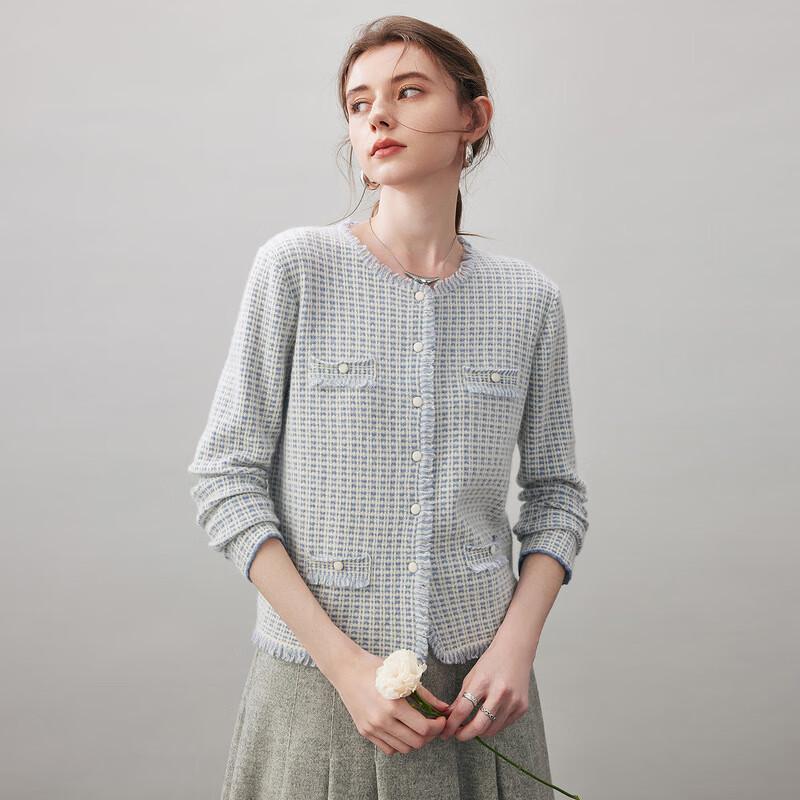 Kemeng Boka 2025 Women's Cashmere Round Neck Cardigan