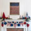 Independence Day Home Wall Hanging Flag Wall Hanging  Patriotic Decoration Wooden Crafts