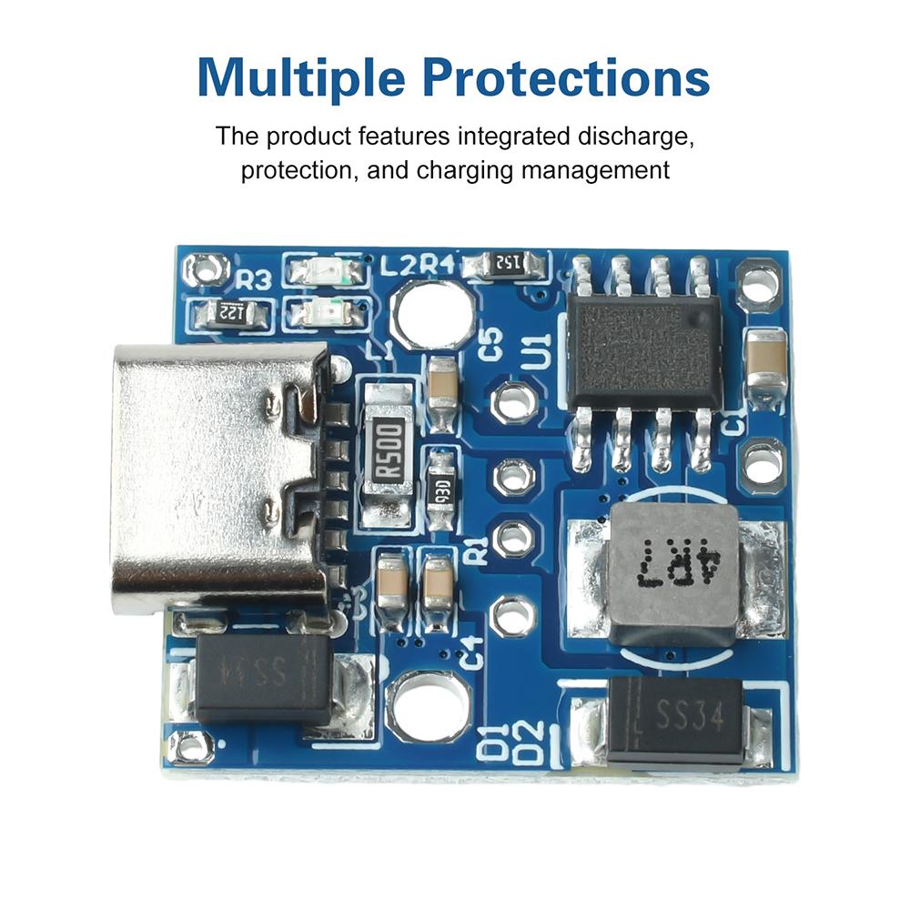 AA/AAA battery to lithium battery power supply 3.7V to 6V step-up charging discharging module for doorbells,e-scales,toy refit