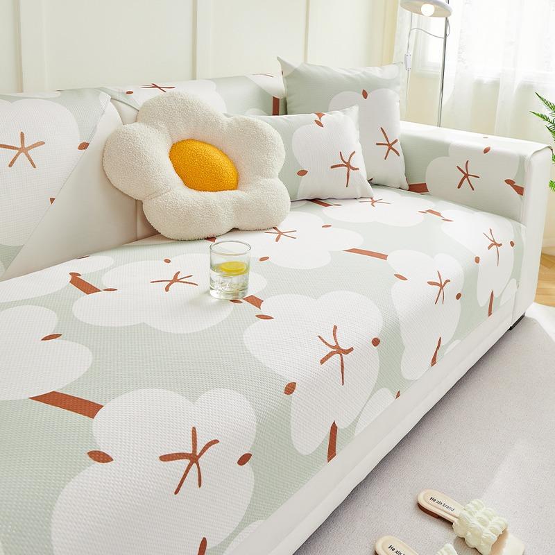 Technology Cool Ice Silk Sofa Cushion Summer Summer Sleeping Mat Non-Slip Cushion Sofa Cover Washable Cushion