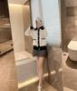 Little Coco French Style Contrast Wool Knit Cardigan Sweater - Casual Women's Top with New Design Sense.