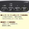 Iris Ohyama Heater, Ceramic Fan Heater, Comes with Motion Sensor, Power Saving, Energy Saving, Large Air Volume, 1200W, 2-Stage Temperature Adjustment