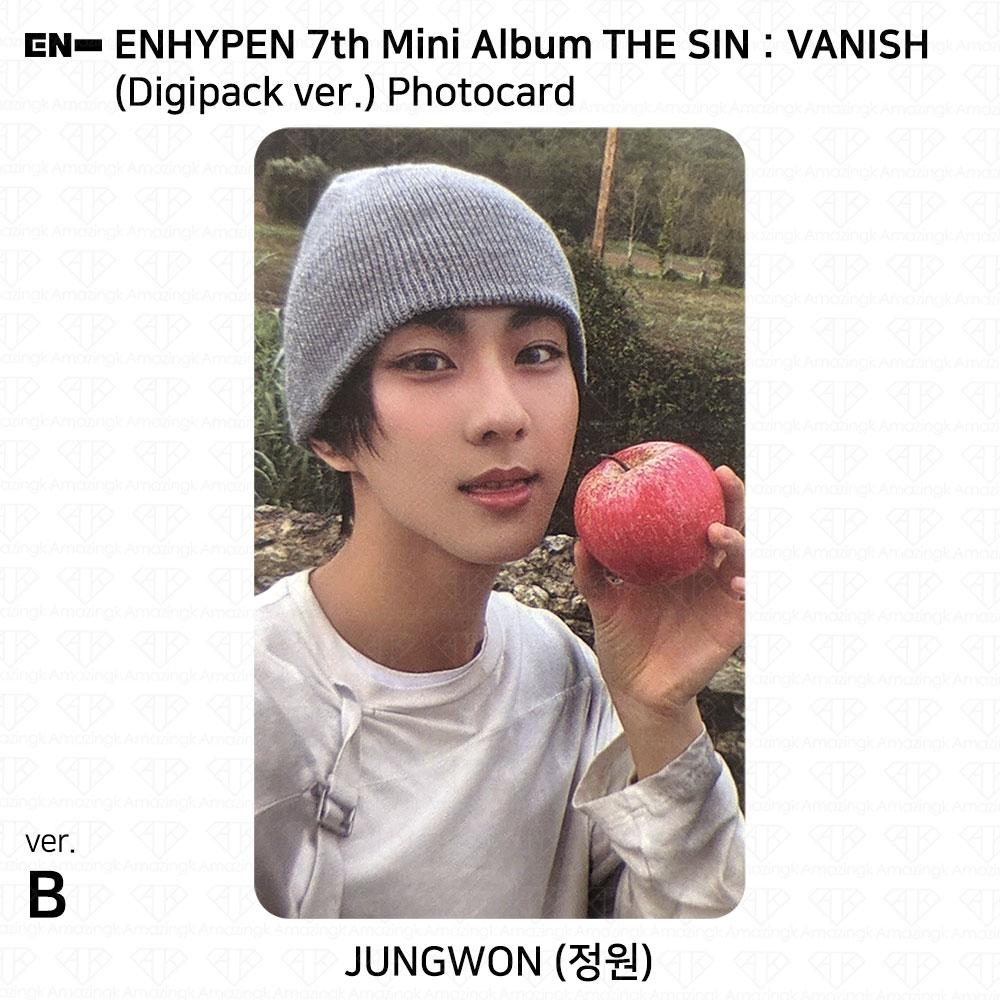 ENHYPEN Das 7. Mini-Album THE SIN:VANISH Digipack-Version. Fotokarte KPOP K-POP