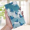 White Cloud Blue Butterfly PU Leather Wallet Flip Photo Frame Book Case for iPhone Samsung Huawei Honor Xiaomi Redmi Oppo Sony Motorola Nokia Google