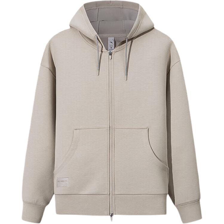 

Anta Versatile Loose Fit Jacket With Back Letter Zipper And Hood Men jackets 152547715-1 XL