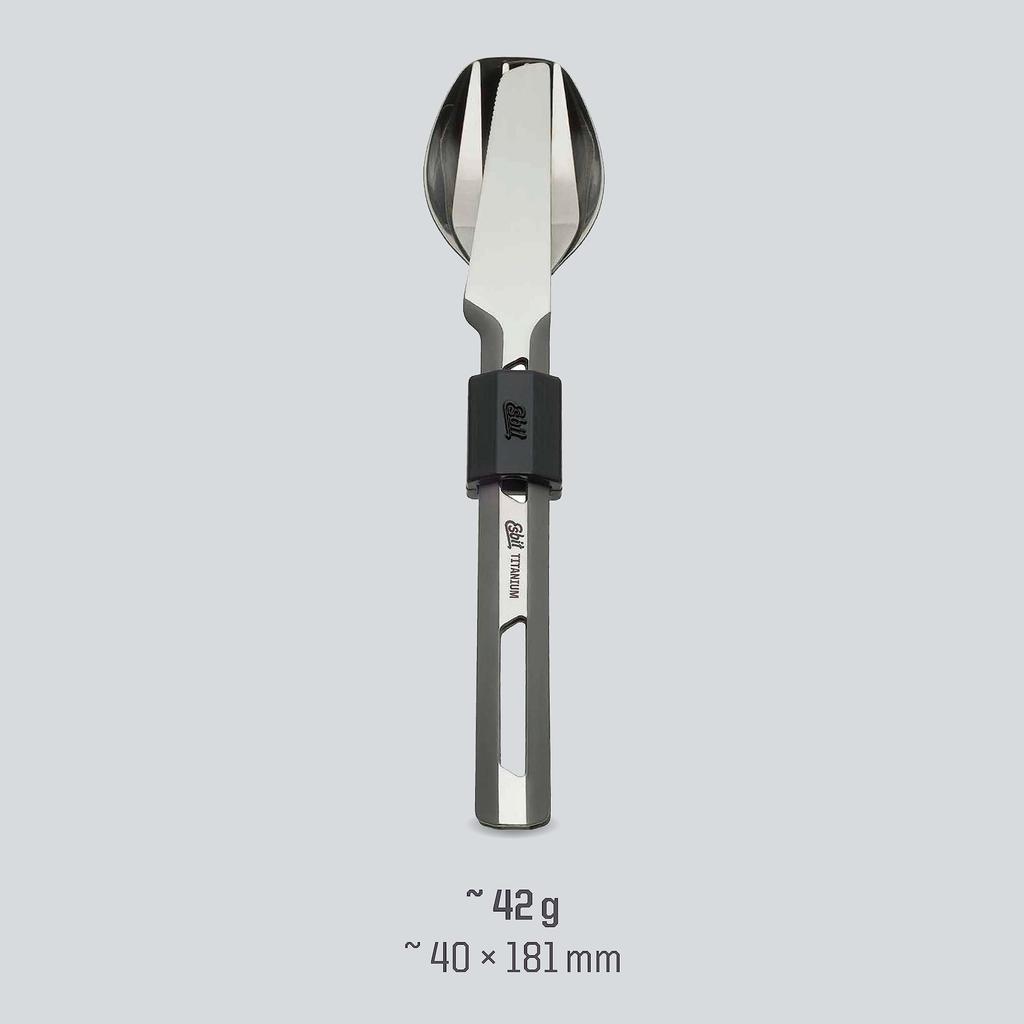 Esbit Outdoor Camping Titanium Cutlery Set ESTC4TI000 (Spoon, Knife, Fork)
