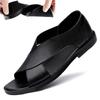 New Style Leather Sandals - Casual Men's Shoes with Soft Sole and Anti-slip Function - Beach Shoes