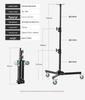 8AMBITFUL Wheeled Light Stand for Live Streaming, Online Classes, and Video Recording with T22 Teleprompter