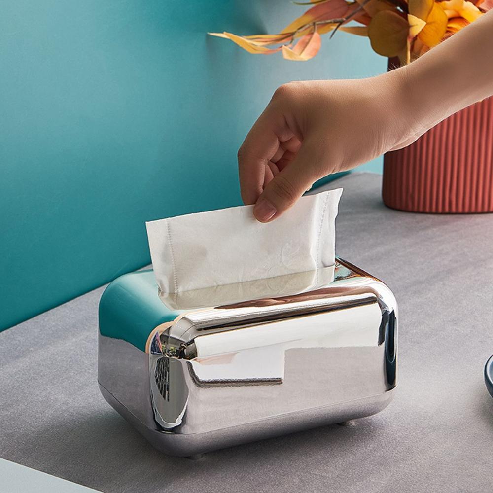Office Hotel Bathroom Home Luxury Tissue Holder Wipes Storage Case Napkin Box Paper Towel Dispenser