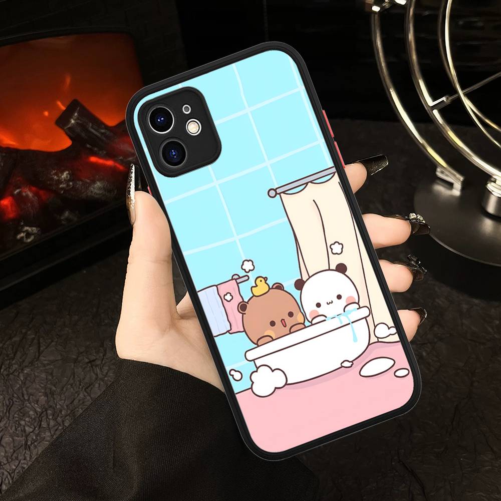 BUBU DUDU Cartoon For IPhone 16 15 14 Plus 13 12 11 Pro Max X XS MAX Translucent Matte Shockproof Cover