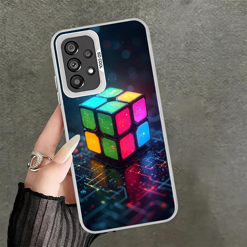 Rubik Cube Formula Spoofs Math Soft Phone Case for Samsung A17 A16 A15 A14 A13 A57 A56 A55 A54 A53 A37 A36 A35 A34 A33 A26 A25 A